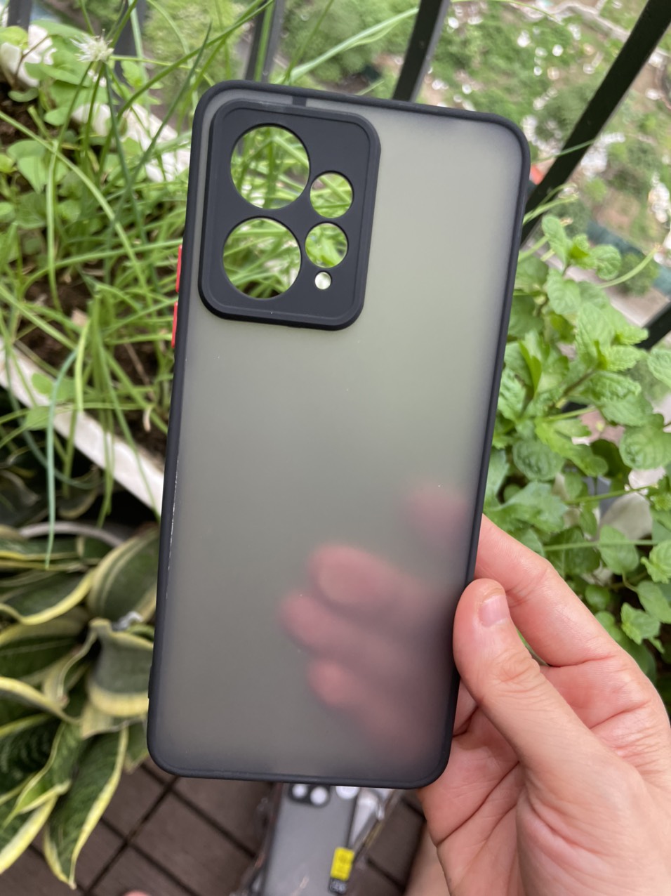Ốp lưng cho Xiaomi Redmi Note 12 4G nhám viền màu che camera