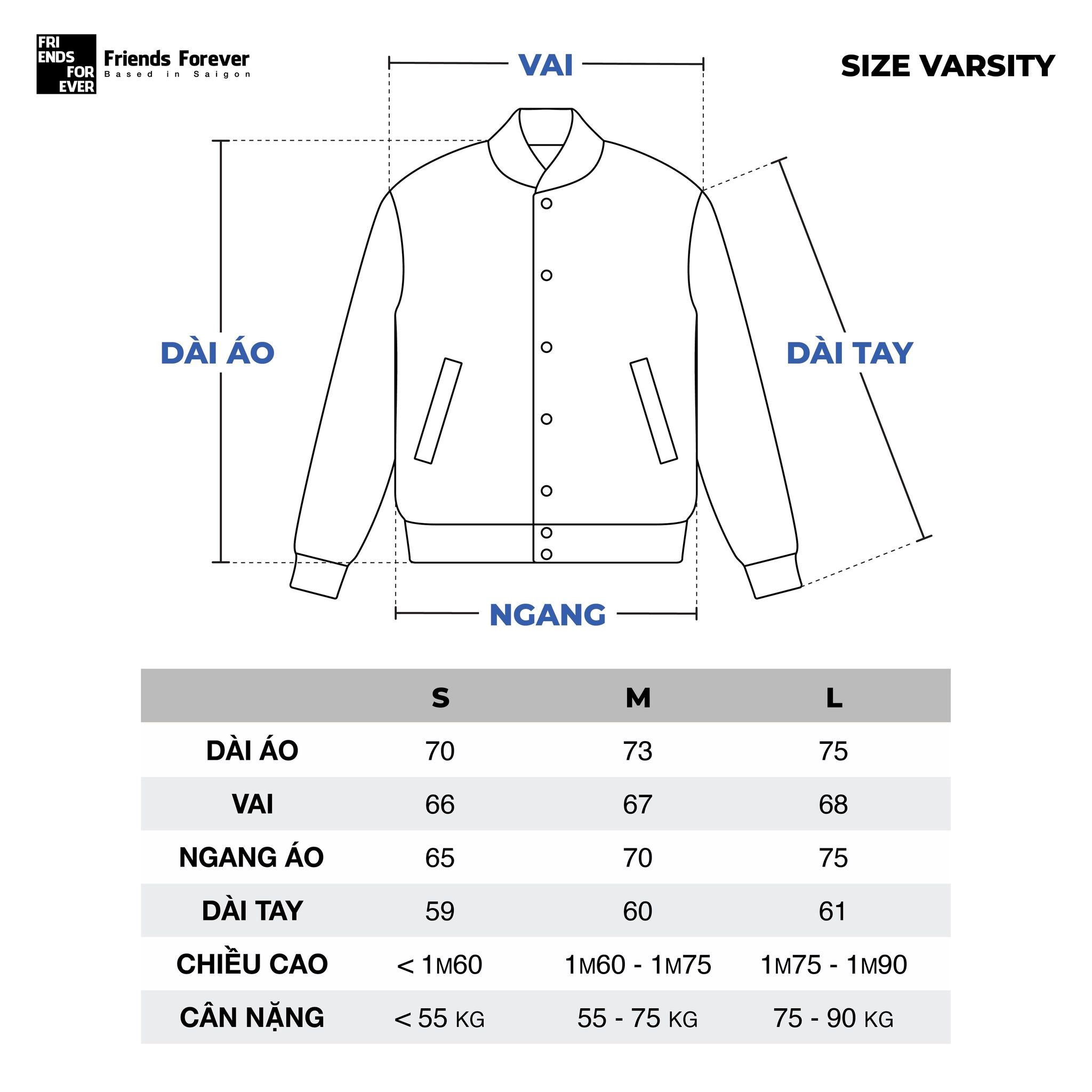 Áo Khoác FF OVERSIZE TRICOT VARSITY JACKET