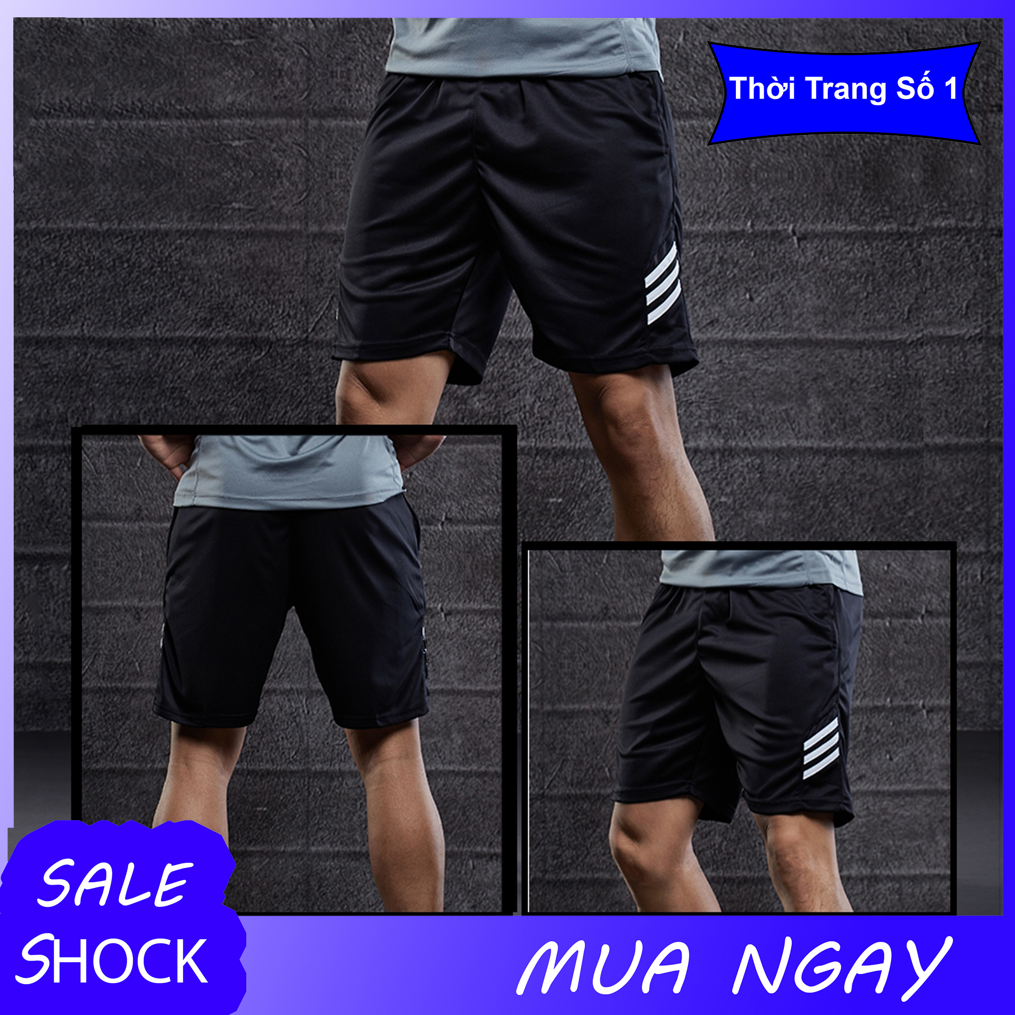 Quần Short Thể Thao Nam Chất PoLy Thoáng Mát MTI-899