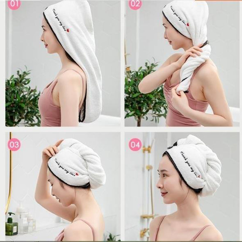 Khăn chùm đầu, ủ tóc, lau khô có túi zip TANASA