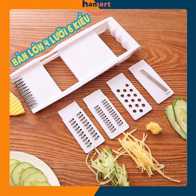 Dao Bào Nhỏ Dao Gọt Thái Rau Củ Quả Đa Năng 5in1 (15.5*7.5 cm)