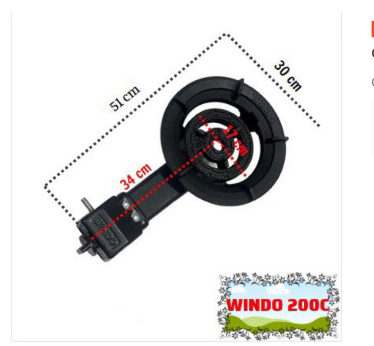 [HCM]Bếp gas công nghiệp Windo WD-200C