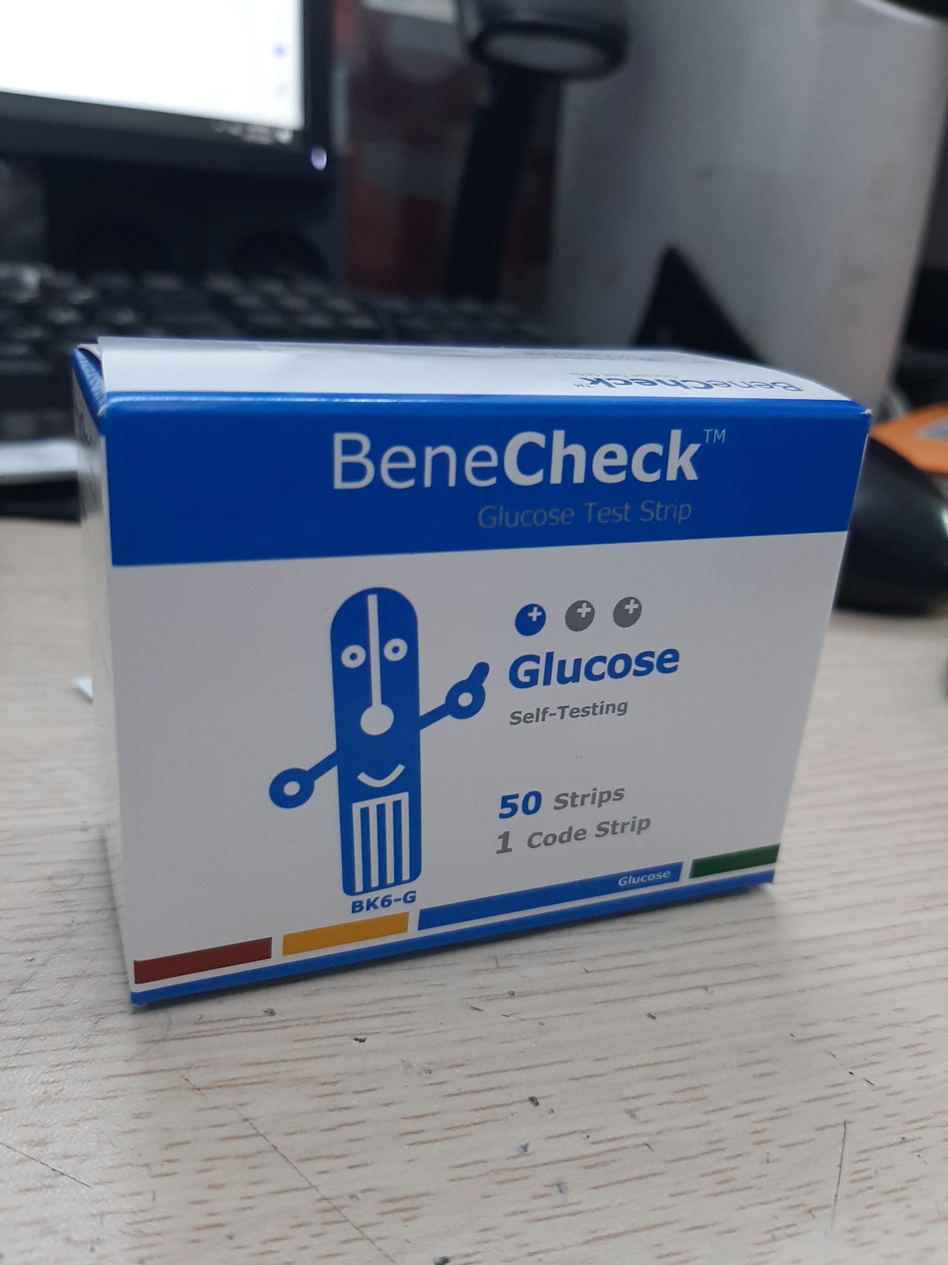 Que thử Glucose máy đo Benecheck 3in1 (50 que)