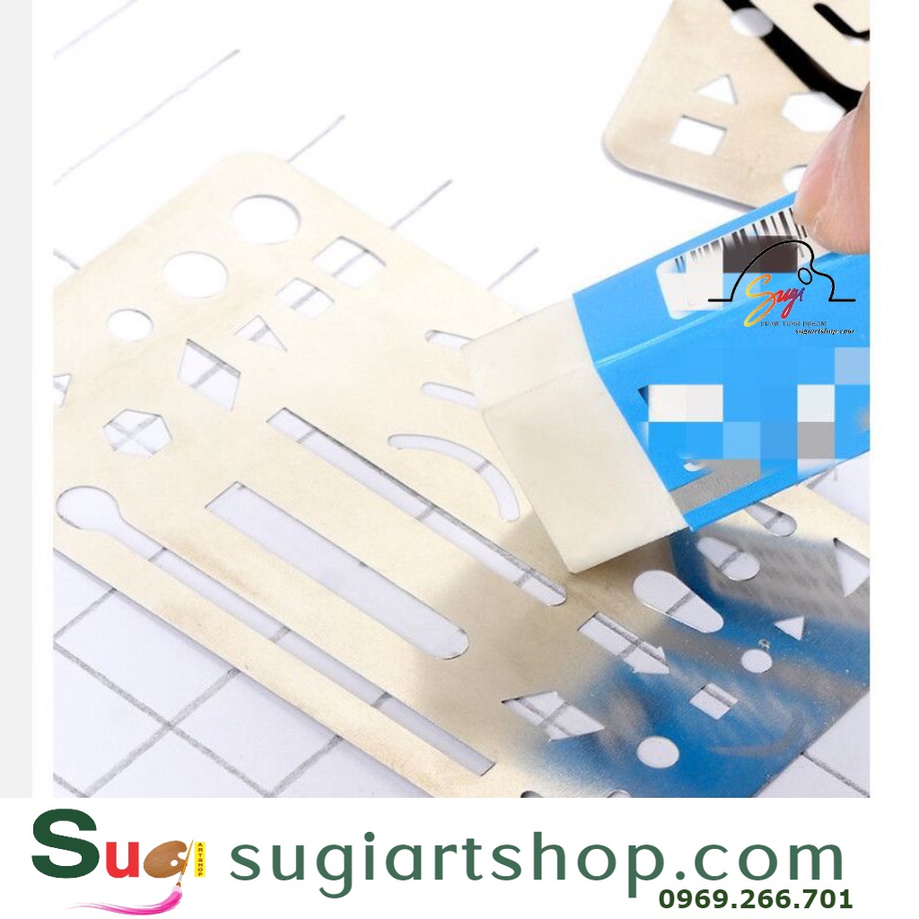 Thước Che Tẩy - Erasing Shield - Thước Chắn tẩy