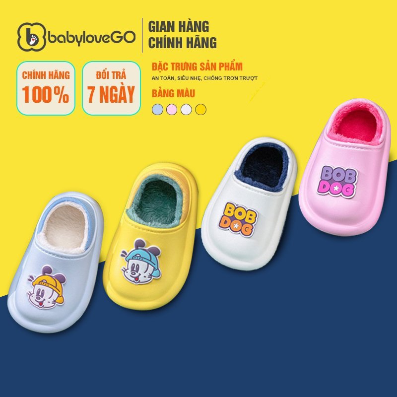 Giày Lót Lông BabyloveGO BD6031 Siêu Mềm Ấm Cho Bé Trai Bé Gái Chính Hãng