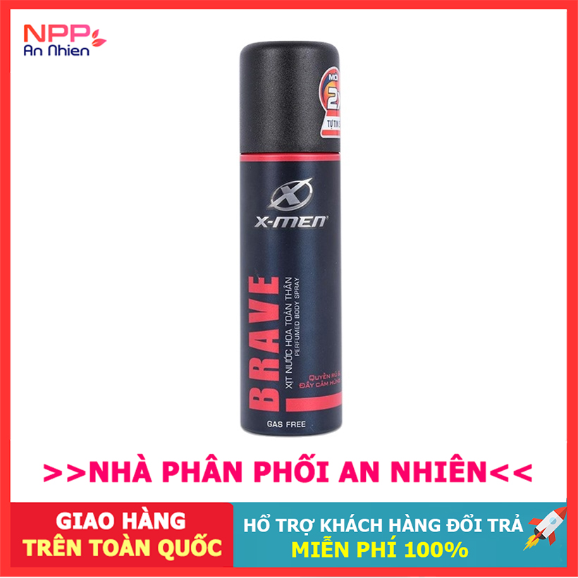 BÁO GIÁ XỊT NƯỚC HOA TOÀN THÂN X-MEN BRAVE 100ML | Shopee Lazada Sendo Tiki mới nhất 24 Xịt Nước Hoa Toàn Thân Xmen No Gas Brave 100ML- NPP AN NHIÊN