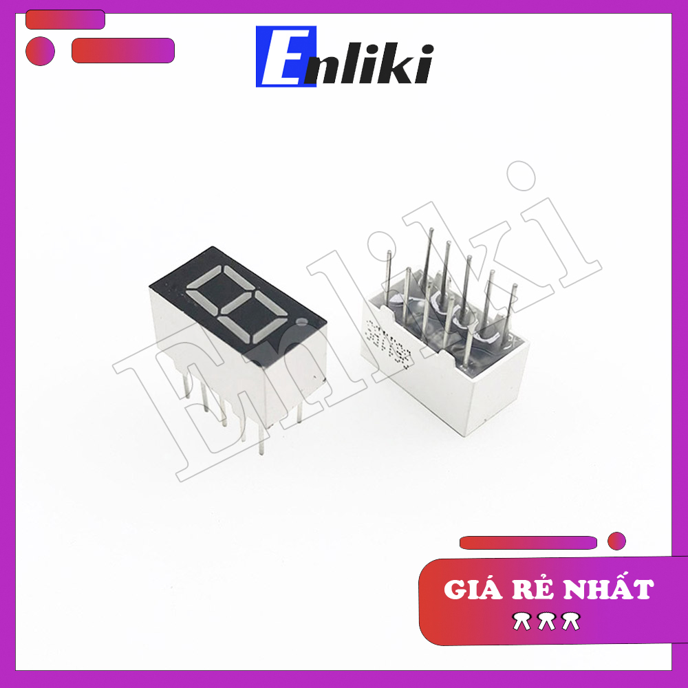Led 7 thanh 0.36inch 1 Số màu đỏ (Katot Chung)