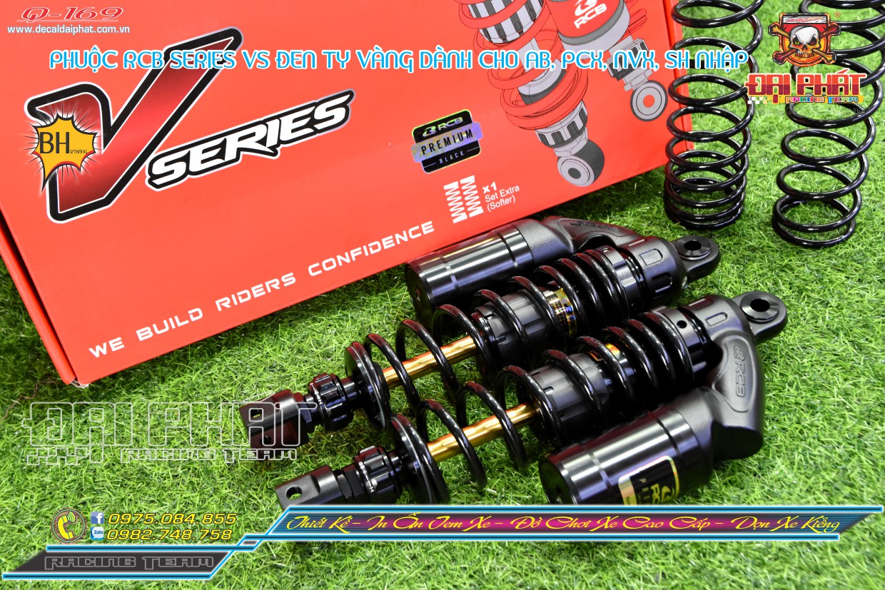 Phuộc rcb series vs chính hãng size 320mm dành cho ab, nvx, pcx..
