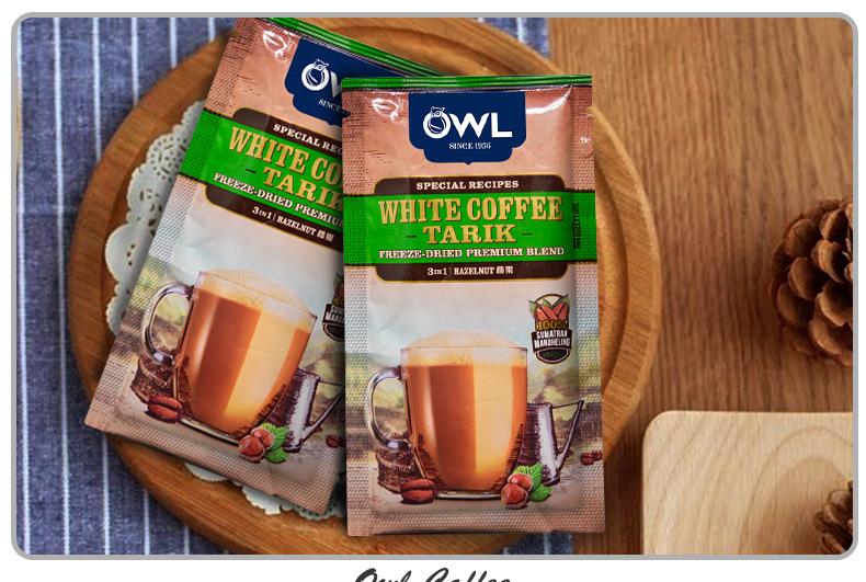 Cà phê trắng - OWL White Coffee vị hạt phỉ