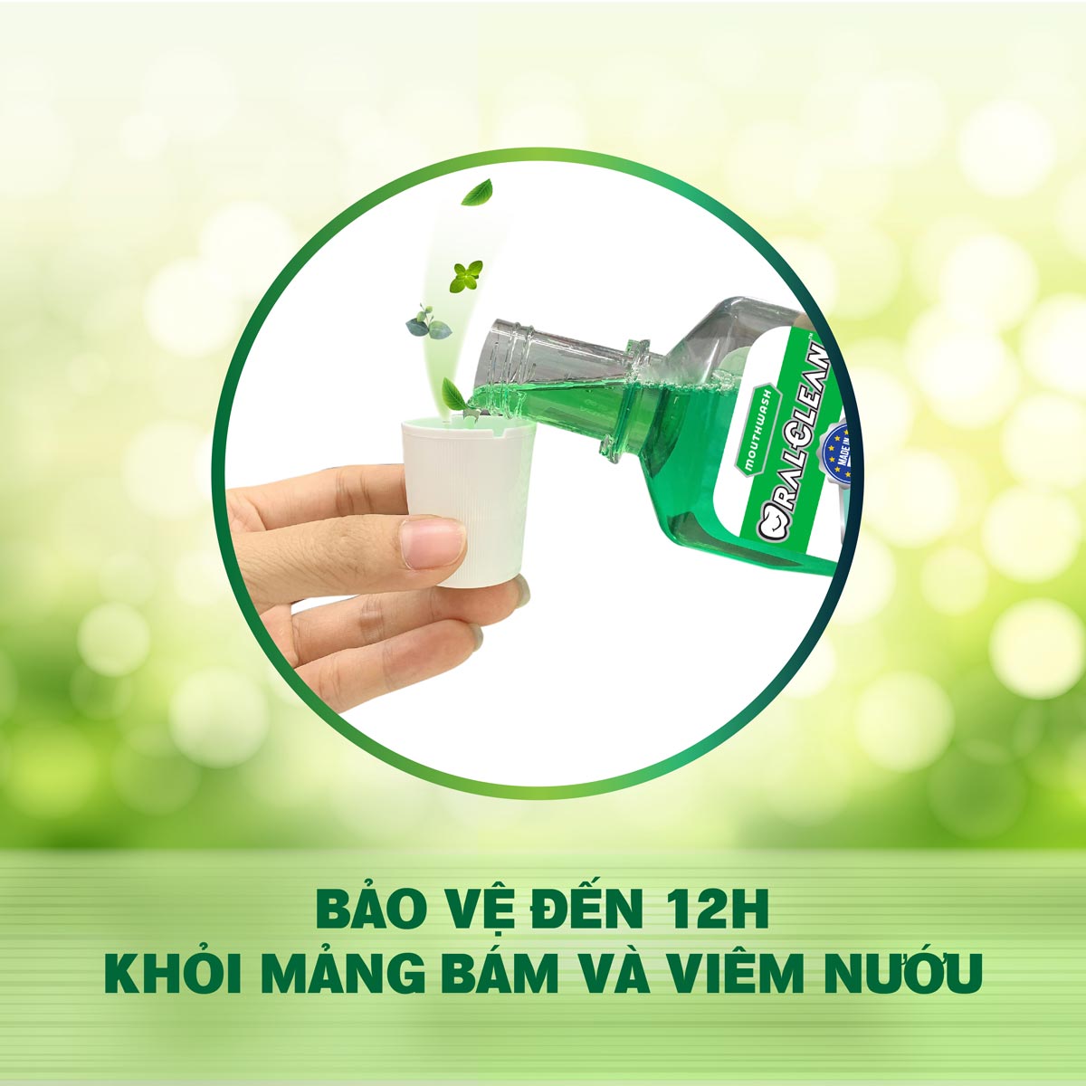 Combo 2 nước súc miệng OralClean FRESH TO-GO (300ml/chai)