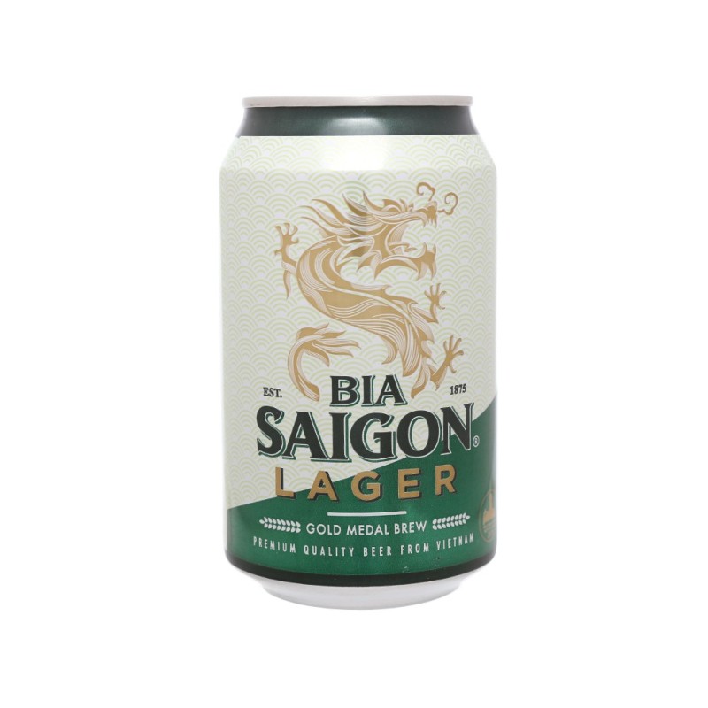 Bia Sài Gòn Xanh Lager 330Ml - Date Cập Nhật Mới Liên Tục - 5 Lon