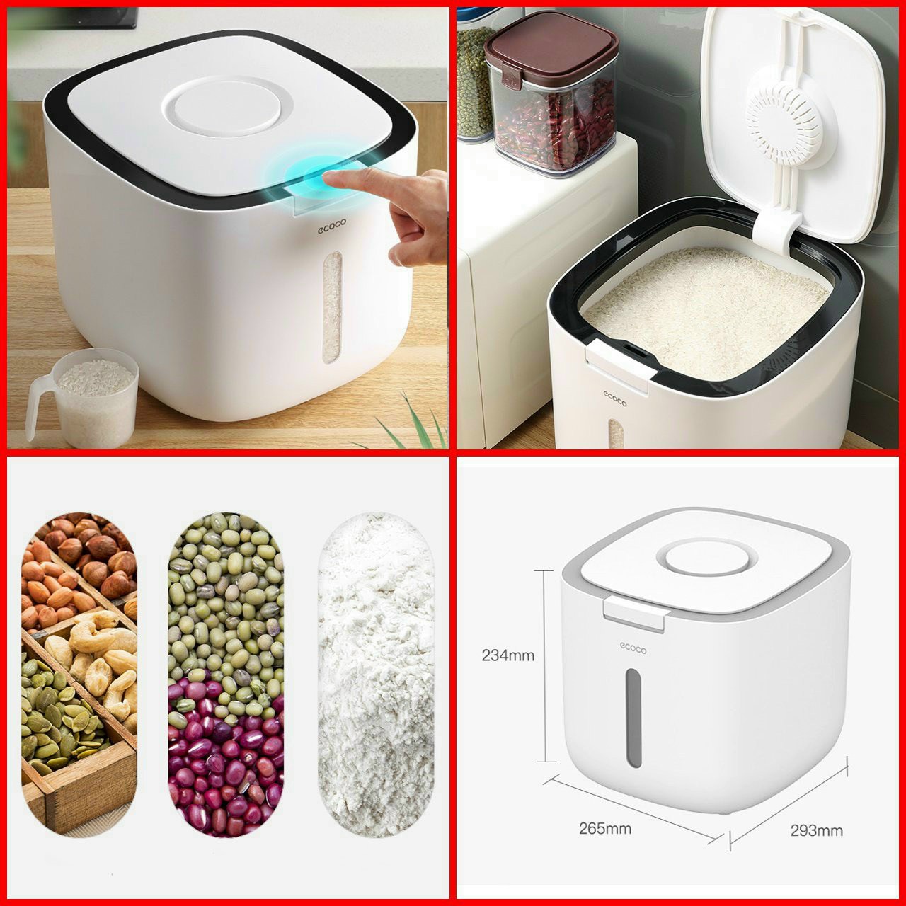 Thùng gạo thông minh- Thùng đựng gạo ecoco