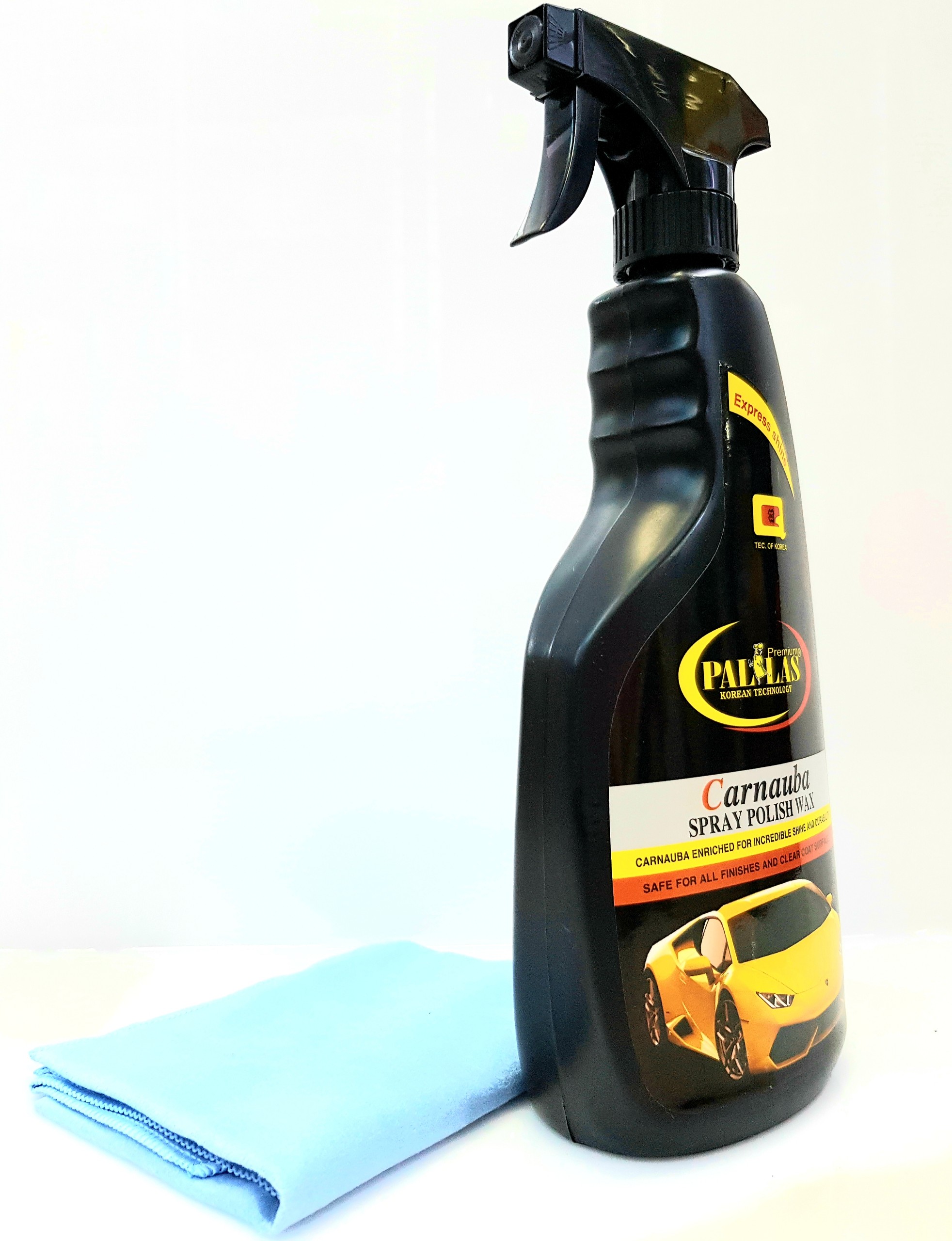 [HCM]Chai WAX DƯỠNG BÓNG SƠN XE Pallas carnauba 550ml tặng khăn cao cấp