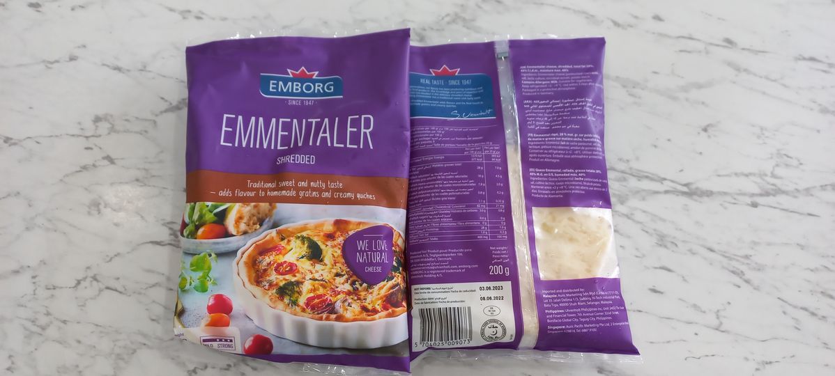 Phô mai ememental bào sợi emborg 200g-expiry date: 12/2024.chỉ ship nội thành-ahamove- 2-4h hcm]