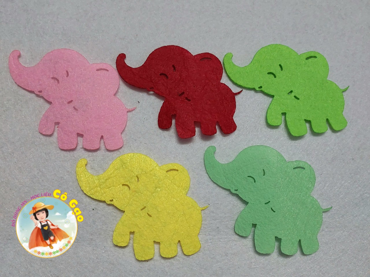 SET 20 CON VẬT NỈ NHIỀU MÀU TT MẦM NON(~7CM)