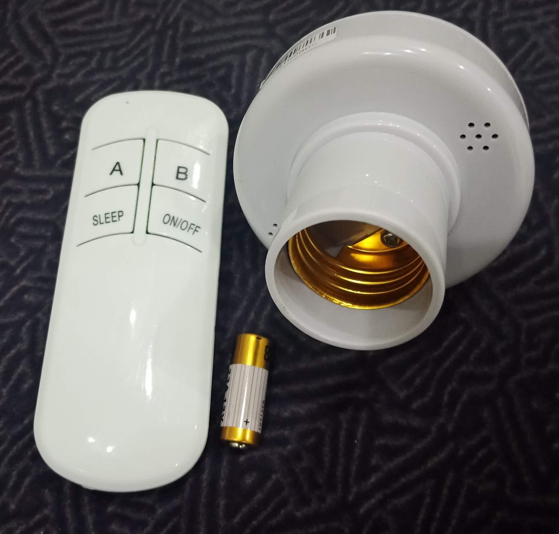 Đui đèn E27 - điều khiển từ xa bằng remote sóng RF