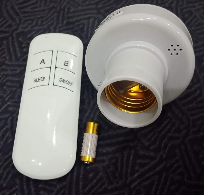 Đui đèn E27 - điều khiển từ xa bằng remote sóng RF