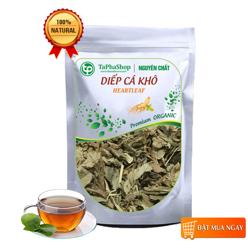 Diếp cá sấy khô 500g, Thơm, Sạch, Rau diếp cá khô, Trà diếp cá khô - tấn phát