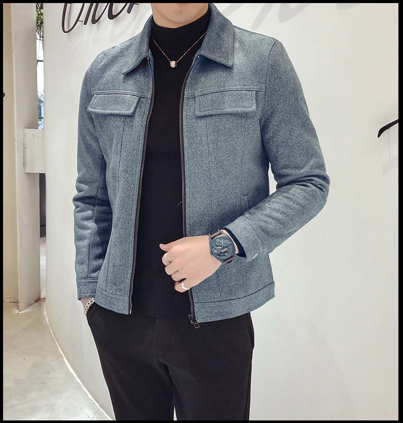 Áo khoác nam da lộn, áo khoác nam đẹp Hàn Quốc được yêu thích mẫu mới năm 2022