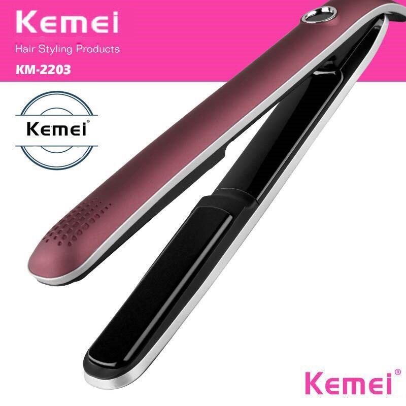 Máy Duỗi Tóc 4 Mức Điều Chỉnh Nhiệt Độ Kemei 2203 Uốn Cụp
