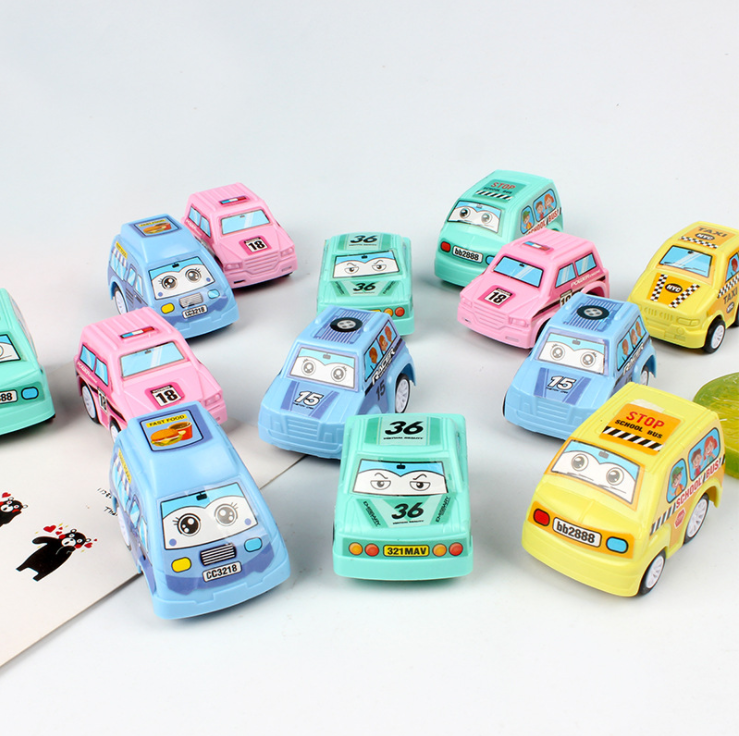Set 6 Xe Đồ Chơi Chạy Dây Cót Cho Bé Kèm Túi Đựng