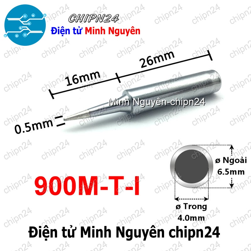 [1 cái] (K26) Đầu Mũi Hàn Hakko 936 (900M-T-K Nhọn/Cong/Dao/Tròn) - [Chọn Loại] - HHH.00112