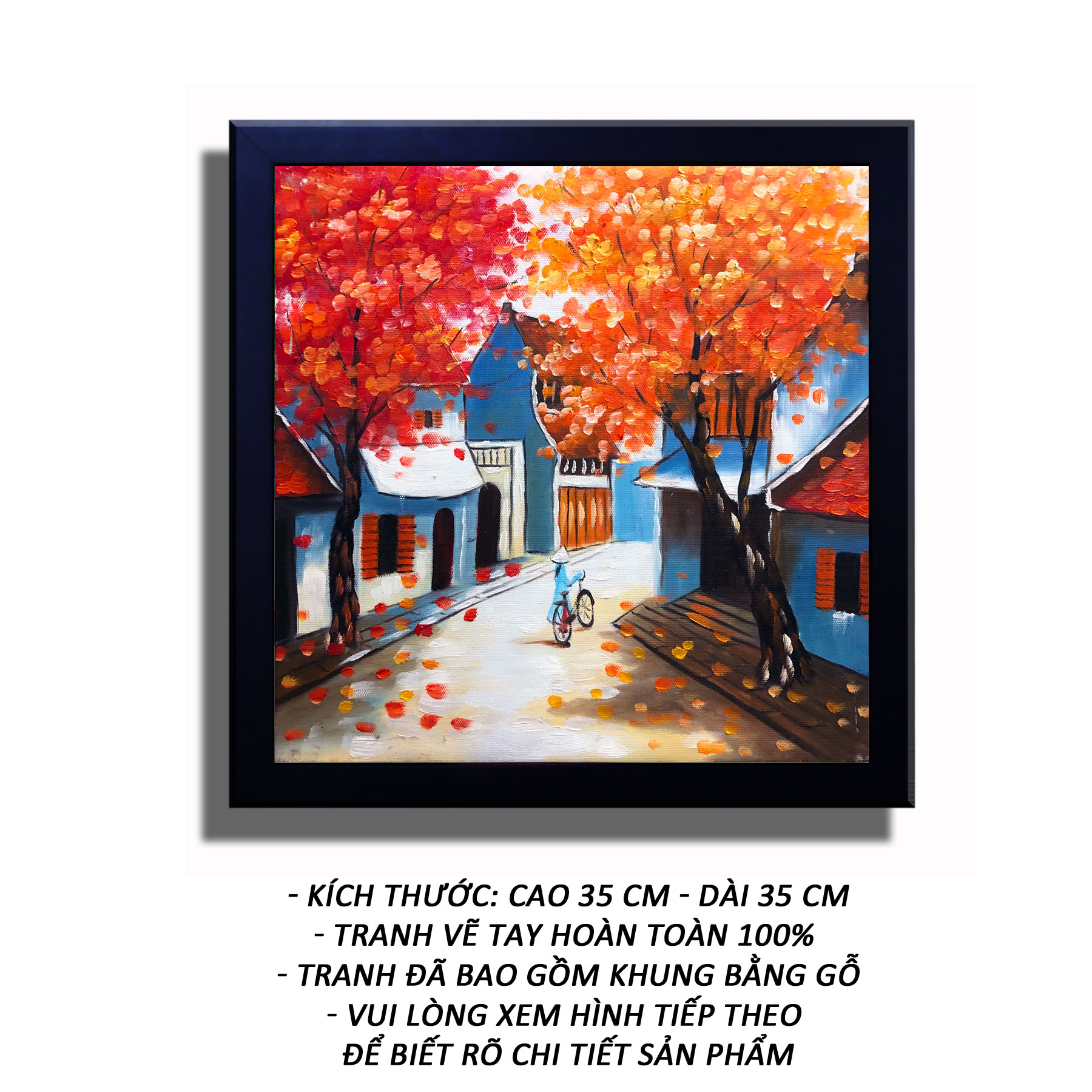 Tranh sơn dầu sáng tác - Ruộng Hoa 01 - Tranh Mỹ Thuật Minh Hiền