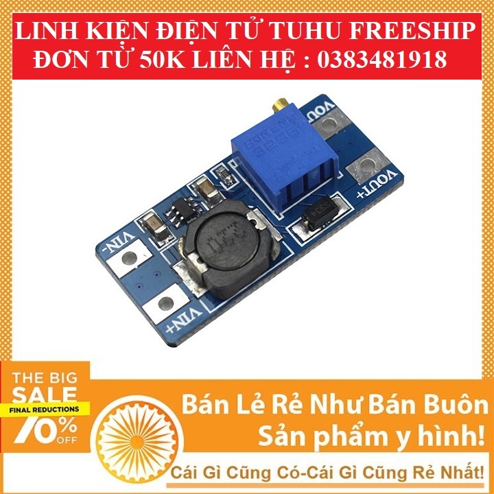 Module Tăng Áp BOOST DC-DC 2-24VDC 2A MT3608