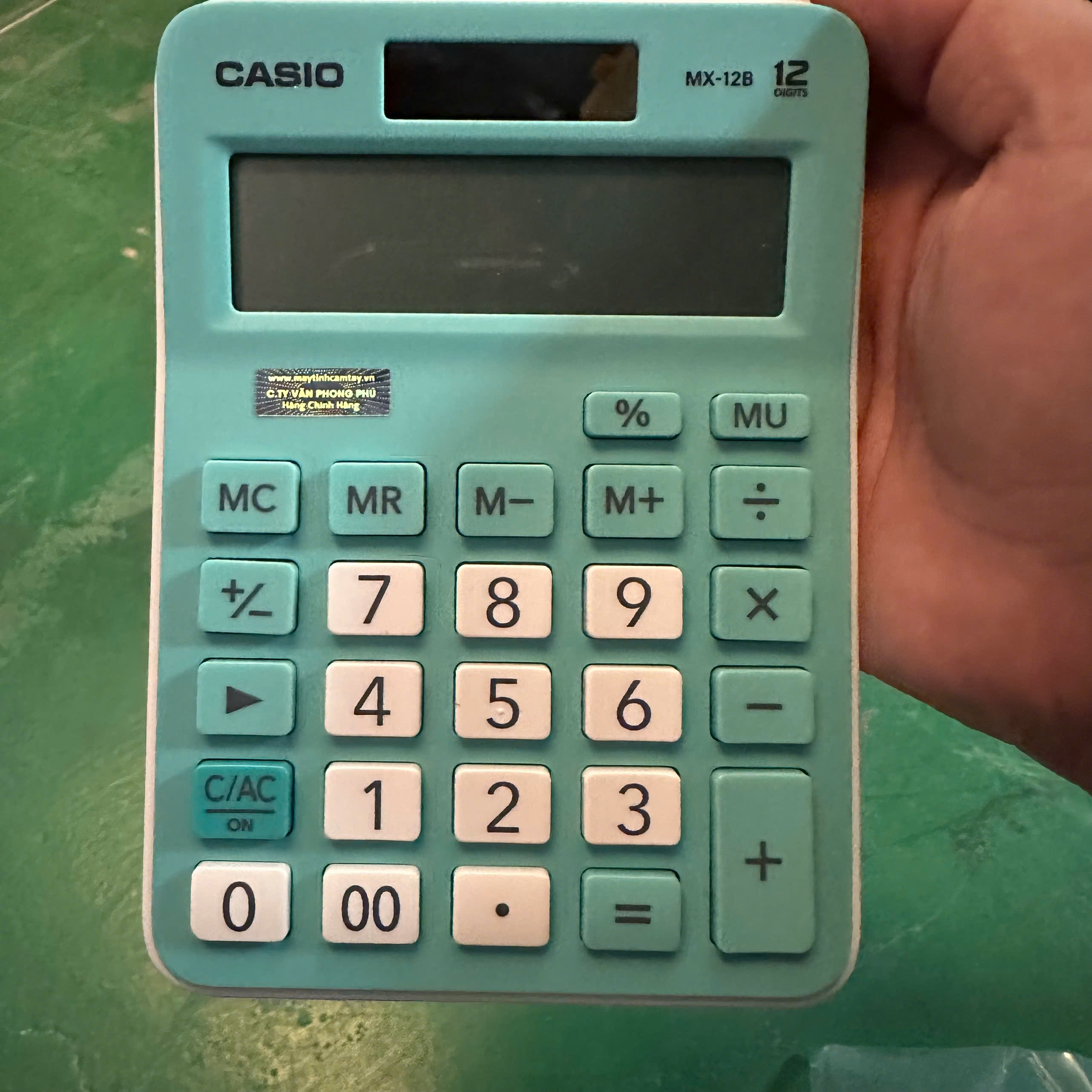 Máy tính Casio MX-12B Chính Hãng - Phiên bản màu Pastel
