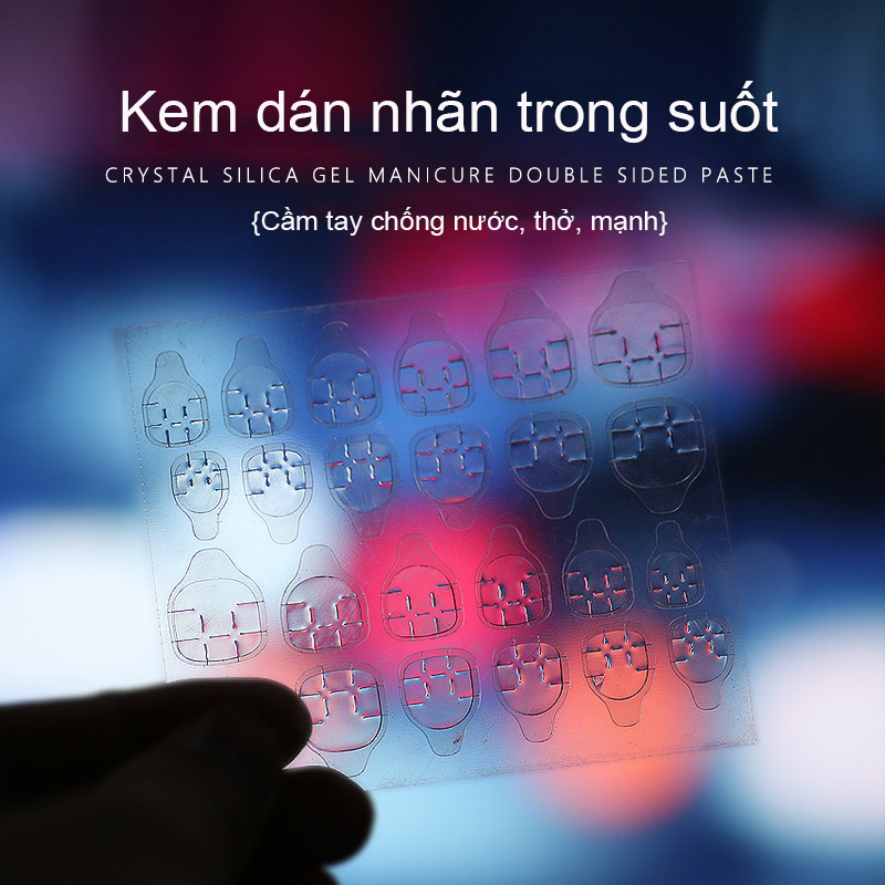 [HCM]【Urbeauty Mall】vỉ dán móng silicon cao cấp chống nước