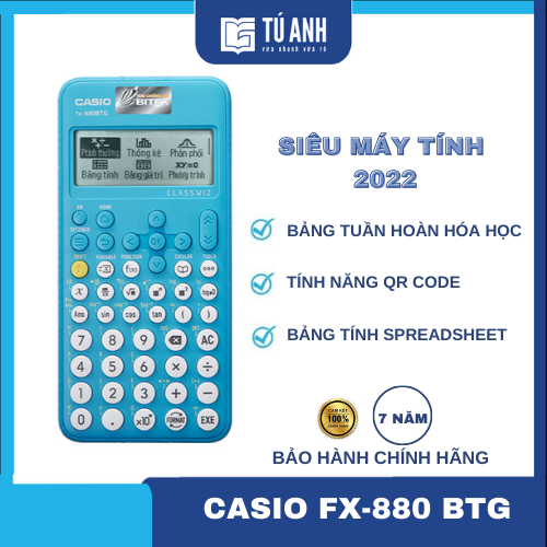 Máy Tính Khoa Học Casio FX-880BTG [ Sản phẩm chính hãng ]