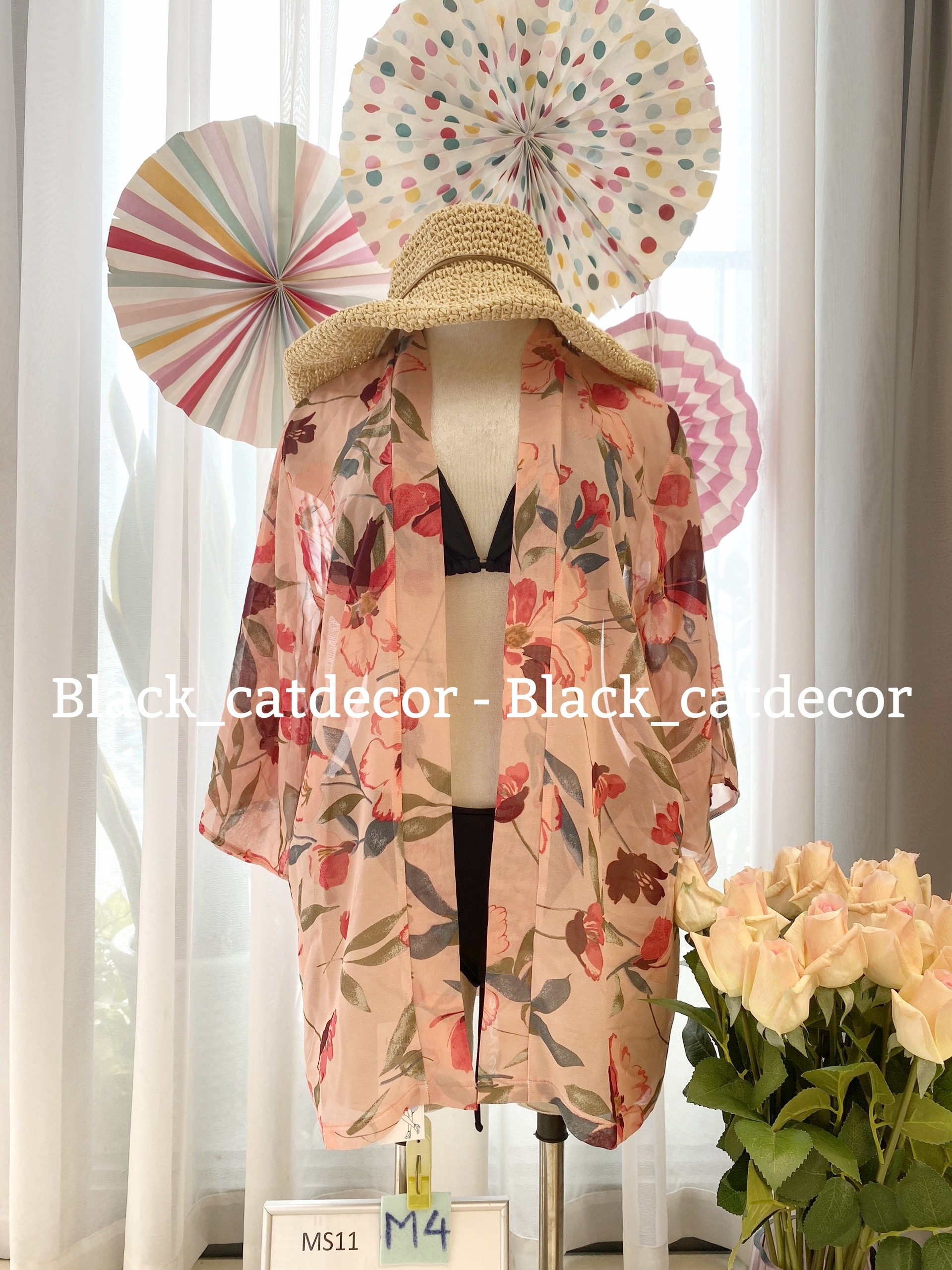 Kimono Áo Choàng Đi Biển Họa Tiết MS11