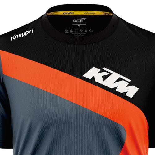 Áo Chạy Bộ KTM Keepdri Màu Đỏ - Xám - Đen