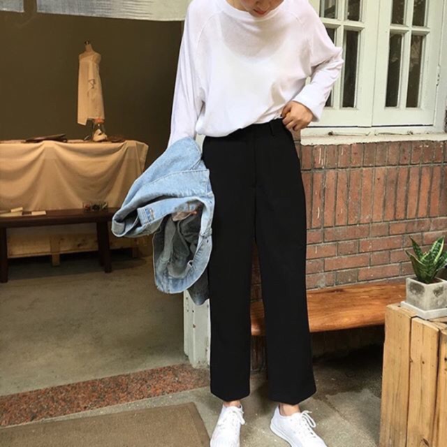 Quần baggy vải ông rộng