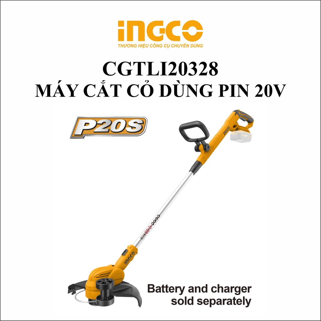 Máy cắt cỏ dùng pin 20v ingco cgtli20328