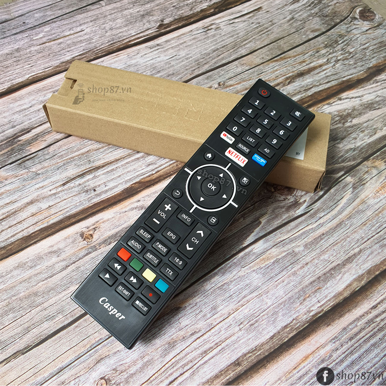 Điều khiển tv Casper Smart PrimeVideo Netflix
