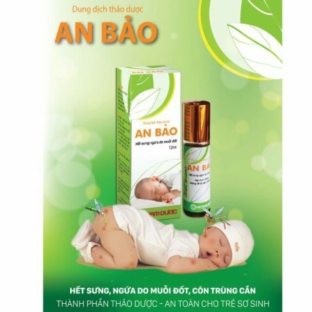 Dung dịch thảo dược An Bảo hết sưng ngứa do muỗi đốt (12ml)