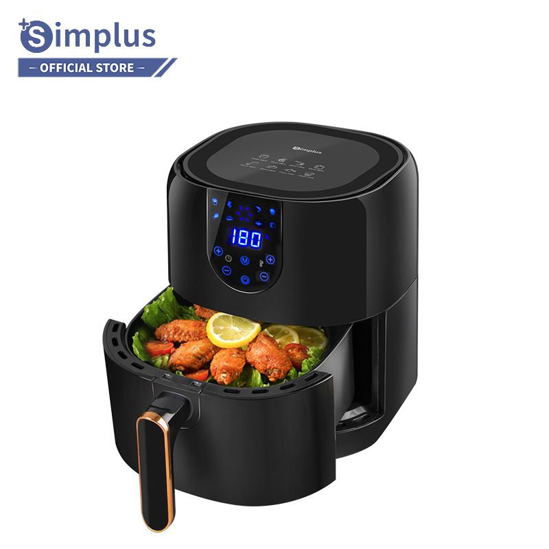 Nồi chiên không dầu Simplus 5L, dung tích lớn chiên nướng đa năng không dầu mỡ, nồi chiên tiện lợi kèm vỉ nướng - bảo hành một năm chỉ đổi không sửa KQZG004