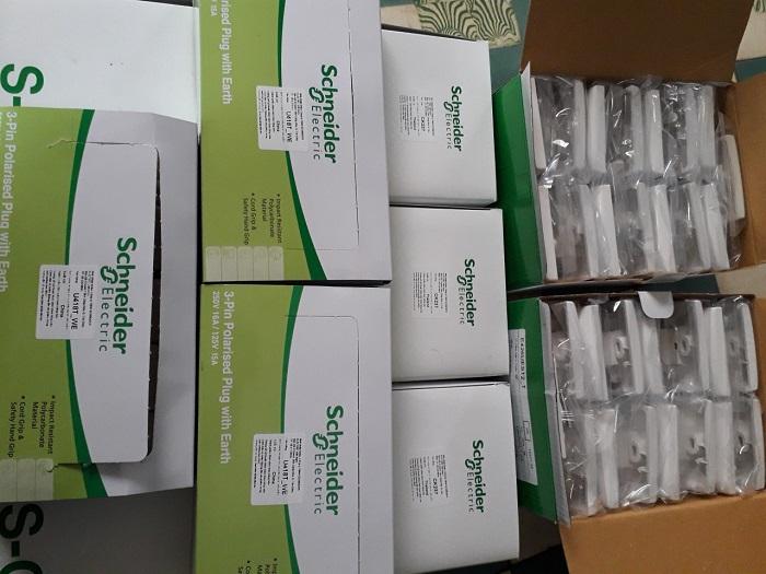 Phích cắm 3 chân 2P+E 16A  SCHNEIDER U418T_WE