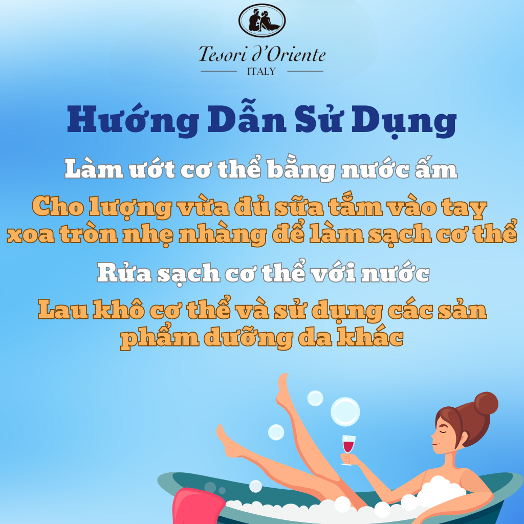 Sữa Tắm Tesori D'Oriente Thanh Long Chính Hãng ( Tuýp 250ml - Chai 500ml kèm vòi nhập khẩu trực tiếp từ Ý )
