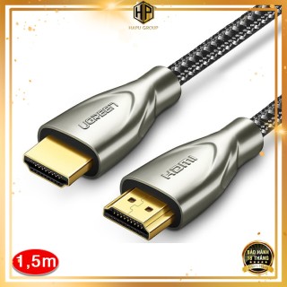 Cáp HDMI 2.0 Carbon Ugreen 50107 dài 1,5m chuẩn 4K,2K 60Hz chính hãng thumbnail