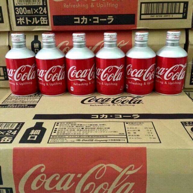 Thùng coca-cola nắp vặn Nhật Bản(24 lon)300ML