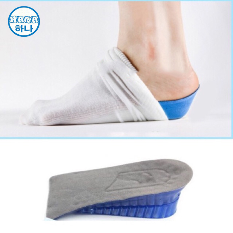 [HCM]Set 2 miếng lót giày độn tăng chiều cao silicon cho nam nữ tăng chiều cao vô hình rất êm chân