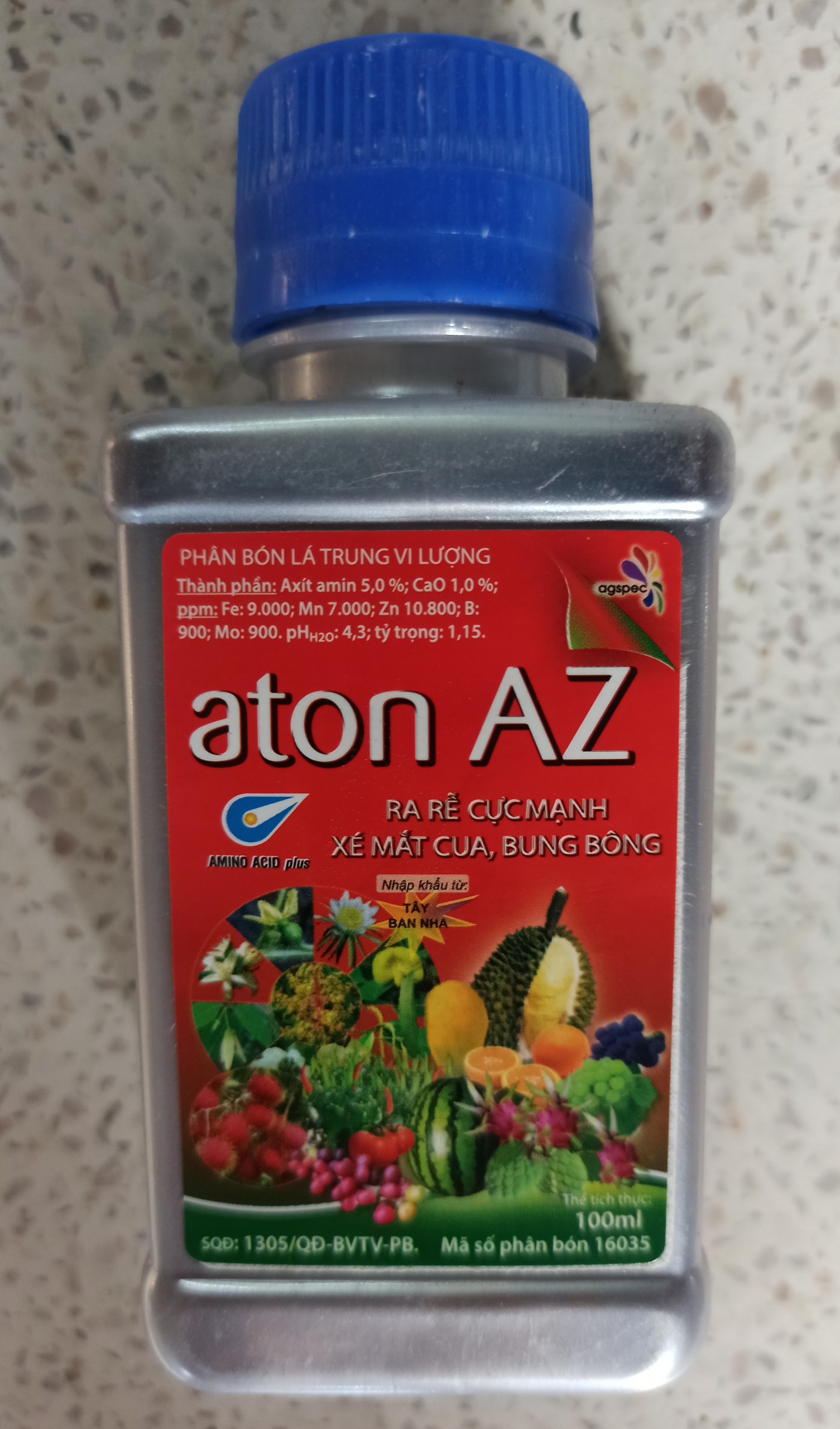 Phân bón lá trung vi lượng aton AZ - Chai 100ml