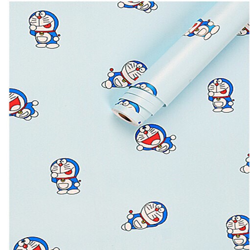 5 Mét Decal Giấy Dán Tường Khổ 45cm Có Sẵn Keo - doremon xanh nhí BV105