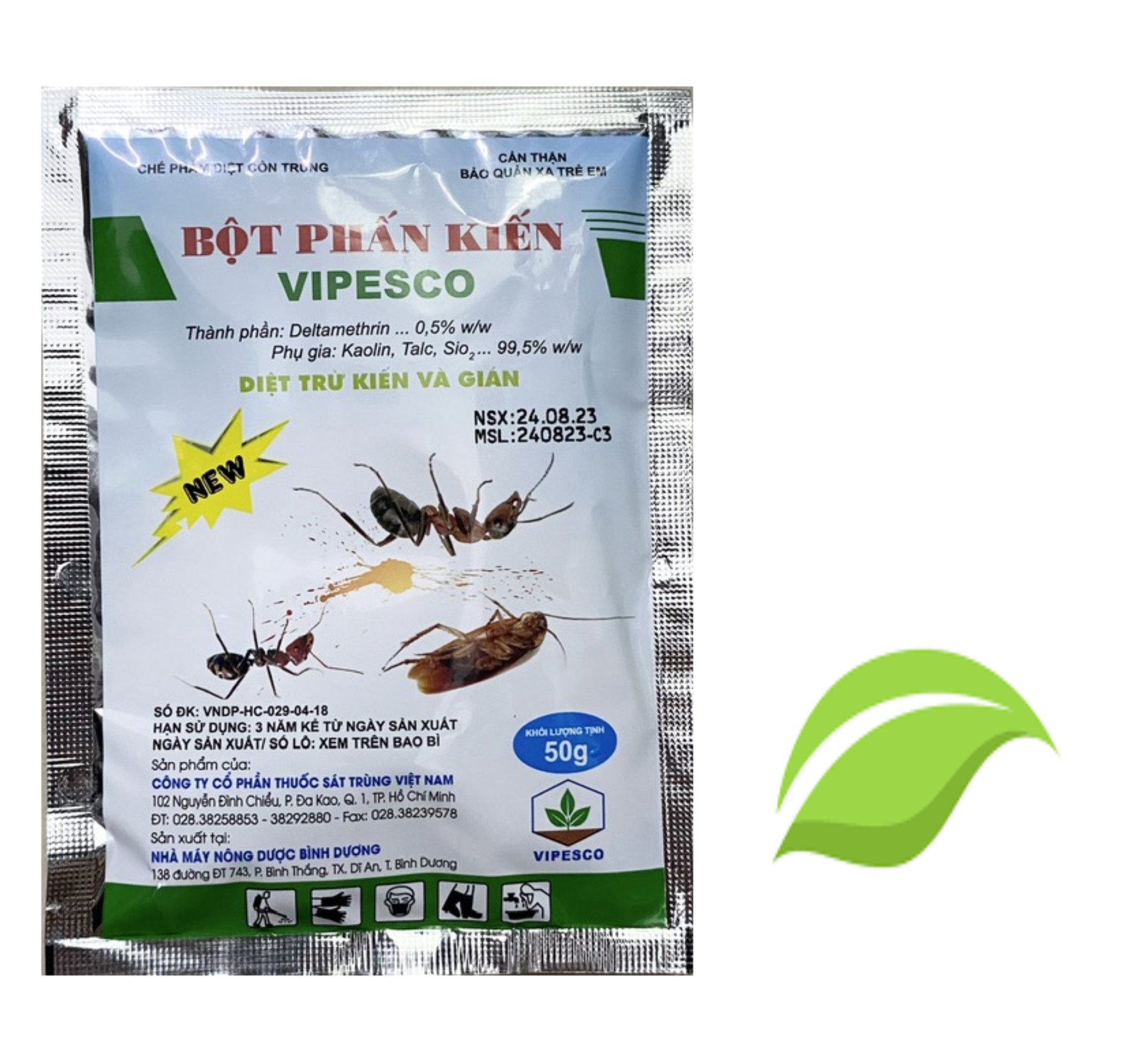 Bột Phấn Kiến Vipesco - Diệt Trừ Kiến Gián - #019B# 50g