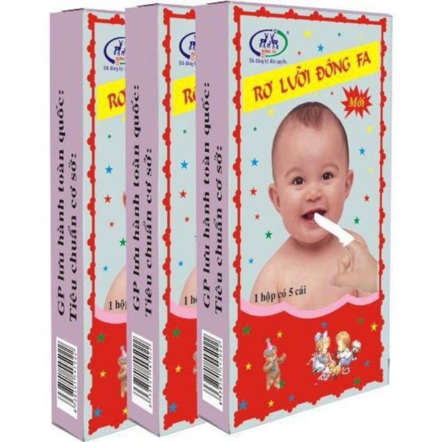 Rơ lưỡi cho bé đông fa - 1 hộp 5 cái