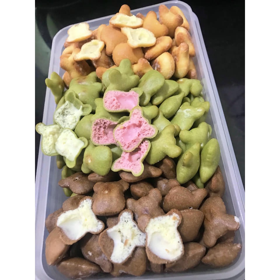 bánh gấu kem mix 4 vị ( siêu hấp dẫn ) - 500g