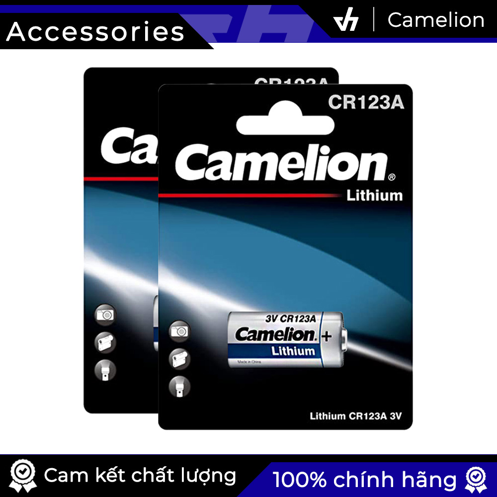[HCM]Pin Camelion CR123A Lithium chuẩn 3V