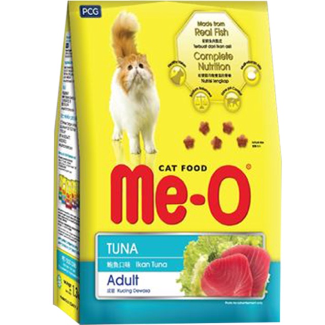 [Hoàn tiền 6%] Hanpet - Me-O thức ăn viên cho mèo lớn - dạng bao 7kg (2 loại) ( cá ngừ / hải sản / cá thu)